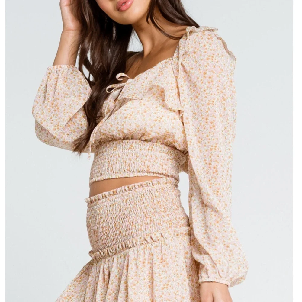 2 PC West of Melrose Lost in the Ruffle Chiffon Set